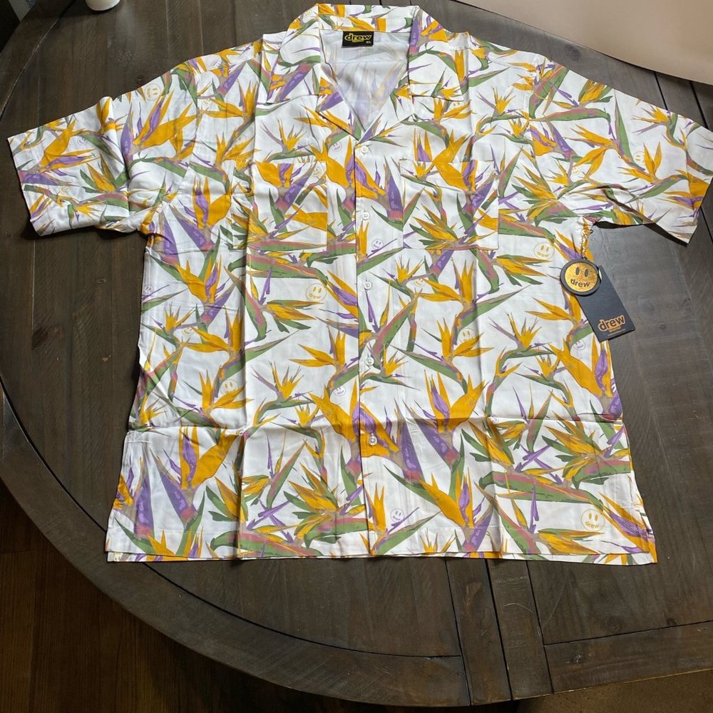 Drew Rayon Camp mens short sleeve shirt size XL
